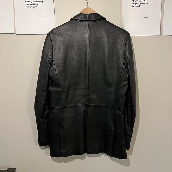 Vintage leather blazer - Picture 2 of 2